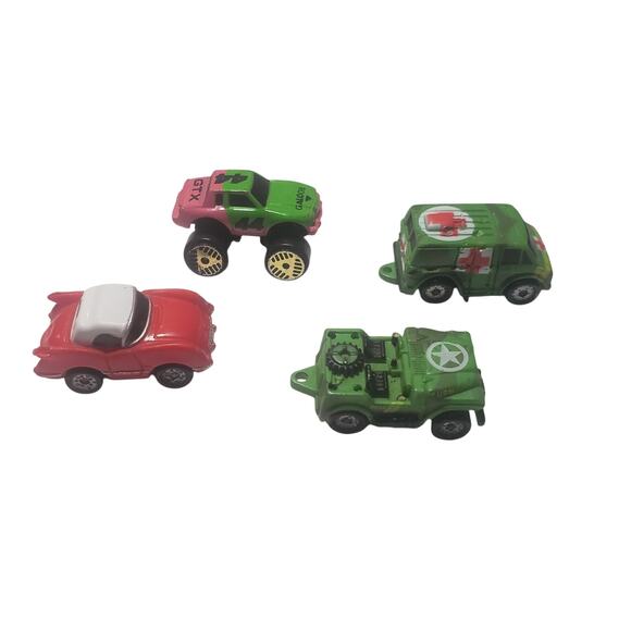 Micro Machines Lot of 4 Cars Military Corvette GTX - Picture 2 of 3